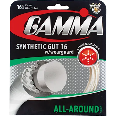Naciąg do rakiety tenisowej set - Gamma Synthetic Gut 16 - Ziba.pl