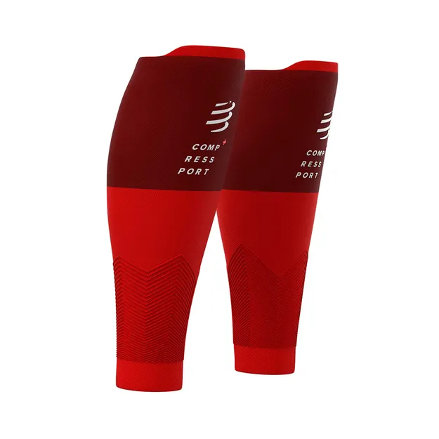 Compressport R2v2 Red - Opaski kompresyjne na łydki. ziba.pl