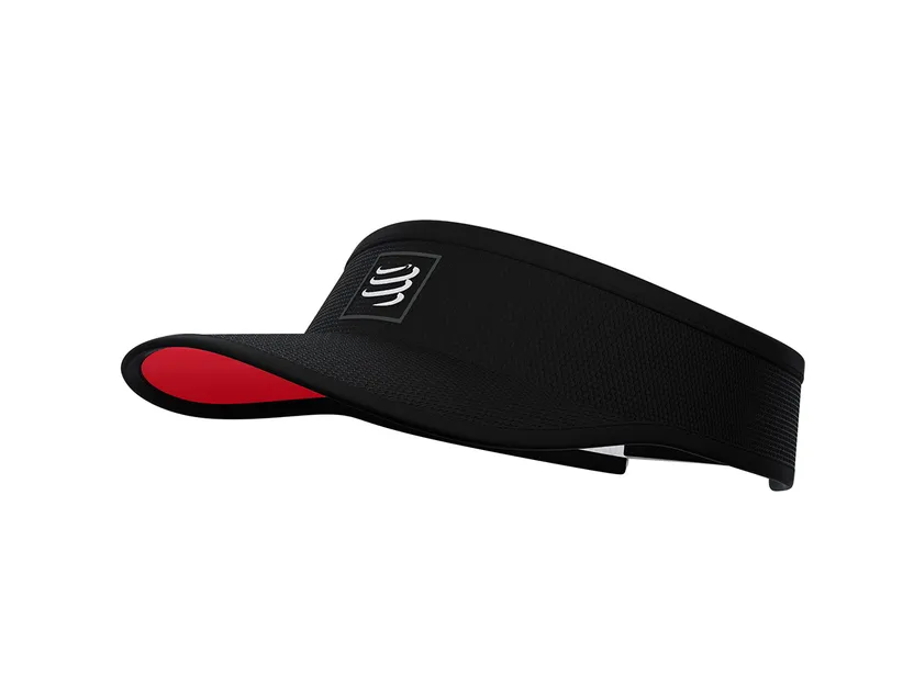 Visor Black/Red by Compressport