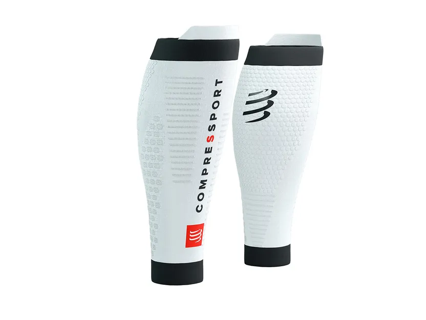 Compressport R2 3.0 Opaski kompresyjne White/Black - ziba.pl