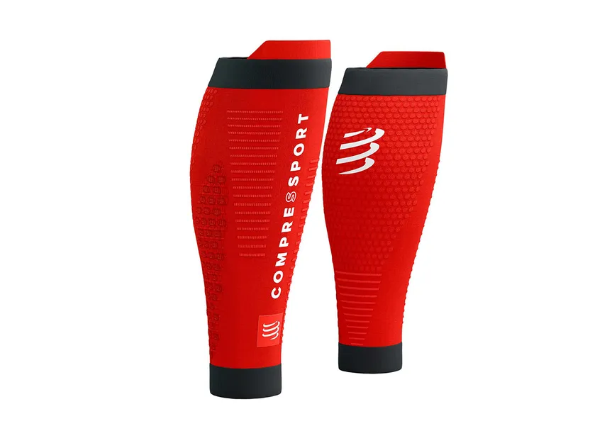 Compressport R2 3.0 Opaski kompresyjne Red/Black - ziba.pl