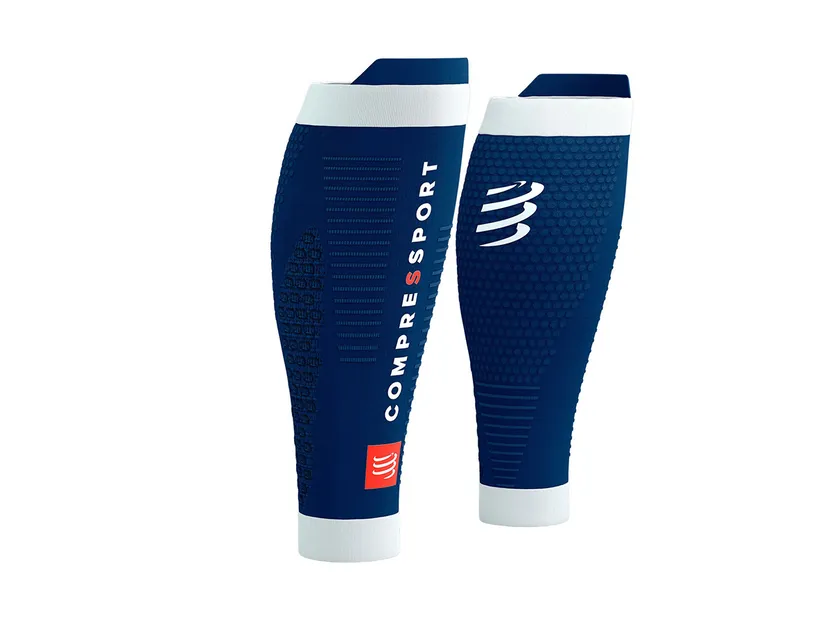 Compressport R2 3.0 Opaski kompresyjne Estate Blue/White - ziba.pl