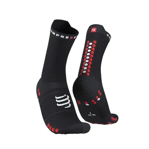 COMPRESSPORT PRO RACING SOCKS V4.0 RUN HIGH BLACK/RED