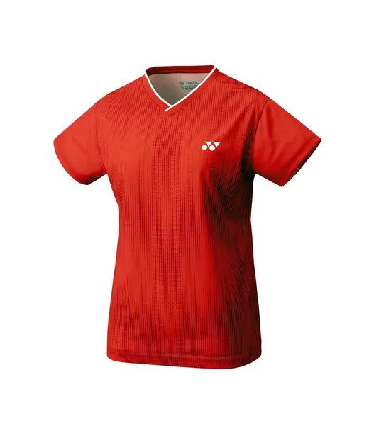 T-shirt damski do gry w badmintona - Yonex YW0026EX Ruby Red- Ziba.pl