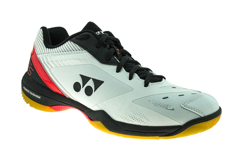 Męskie buty do gry w Badmintona marki Yonex SHB 65 Z3 White/Red - ziba.pl