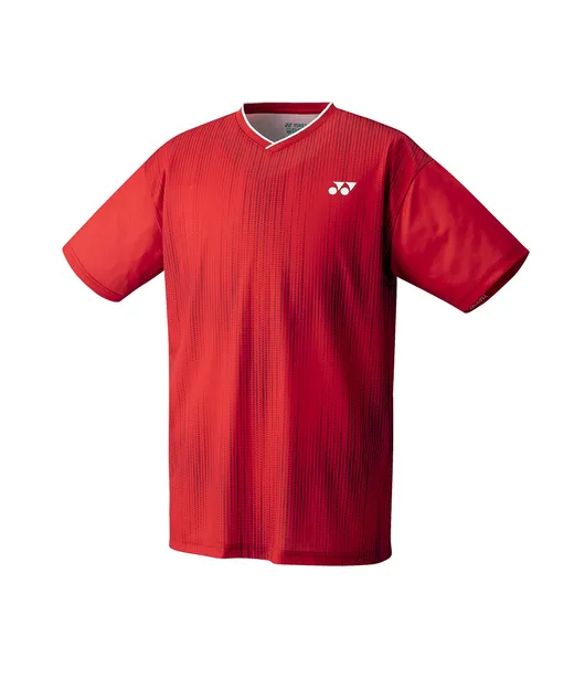 T-shirt męski do gry w badmintona - Yonex YM0026EX Ruby Red- Ziba.pl