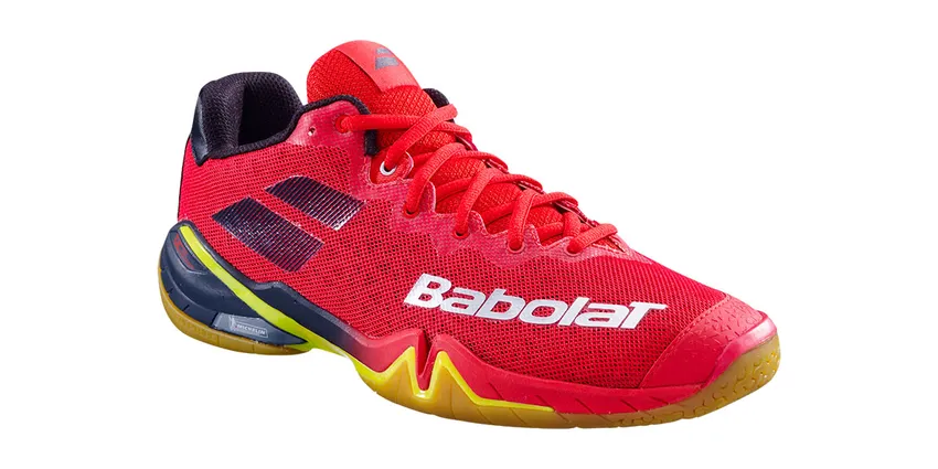 Babolat Shadow TOUR Red - Męskie buty do gry w Badmintona lub Squasha - ziba.pl