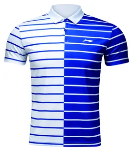 LI-NING FB STRIPE WHITE POLO MĘSKIE