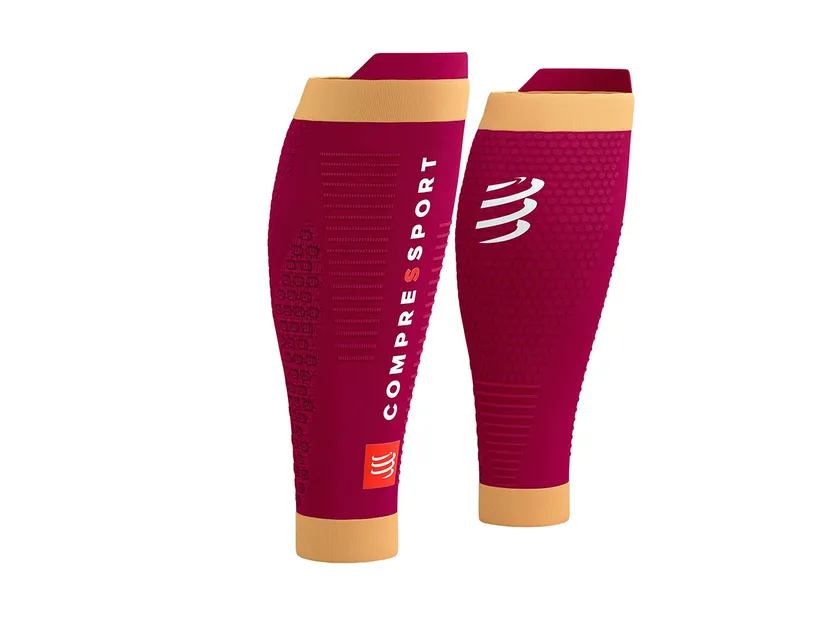 Compressport R2 3.0 Opaski kompresyjne Persian Red/Blazing - ziba.pl