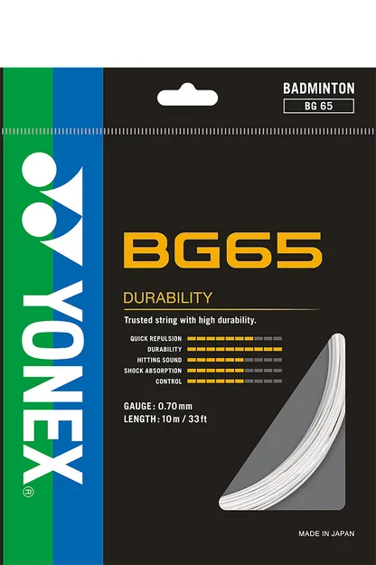 Yonex BG 65 White - Naciąg Badmintonowy - ziba.pl