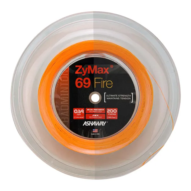 Ashaway ZyMax 69 Fire - naciąg do rakiety badmintonowej - ziba.pl