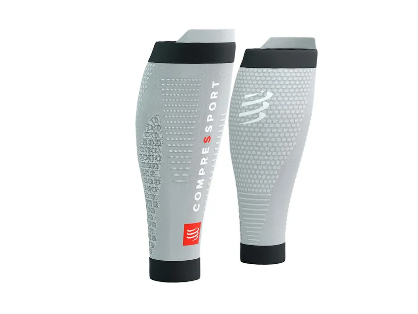 Compressport R2 3.0 Opaski kompresyjne Grey Melange/Black - ziba.pl