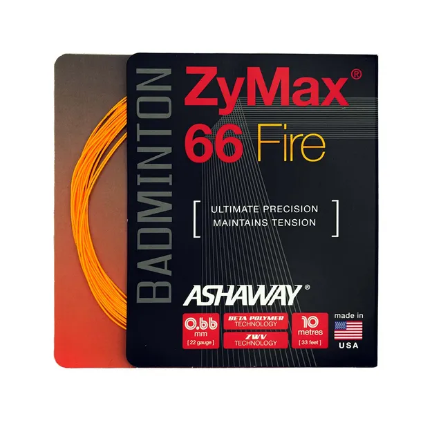 Ashaway ZyMax 66 Fire - naciąg do rakiet badmintonowych - ziba.pl
