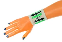 Compressport Wristband 3D. Dots Racket - Opaska kompresyjna na nadgarstek - biała