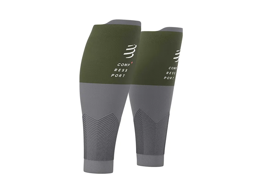 COMPRESSPORT R2v2 OPASKI KOMPRESYJNE - RF GREEN/STEEL GREY