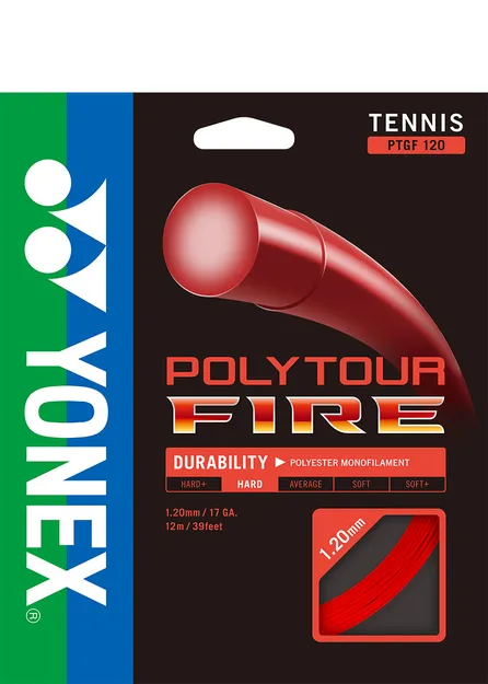 Naciąg do rakiety tenisowej set - Yonex Polytour Fire 120 - Ziba.pl
