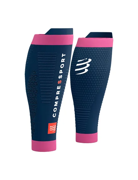 COMPRESSPORT R2 3.0 OPASKI KOMPRESYJNE - MOOD INDIGO/MAGENTA