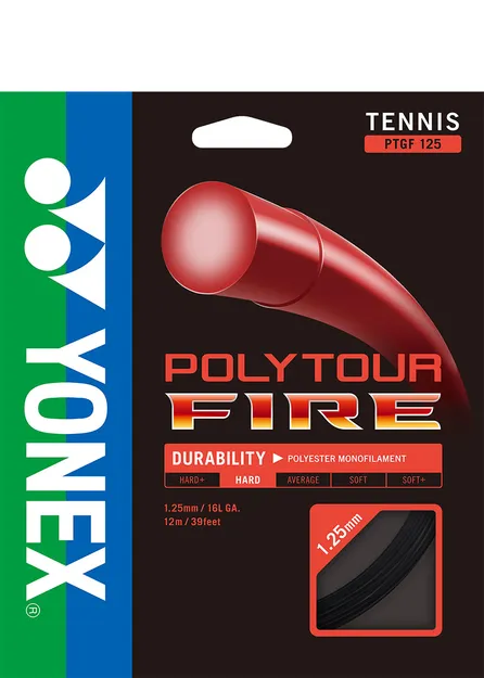 Naciąg do rakiety tenisowej set - Yonex Polytour Fire 125 - Ziba.pl