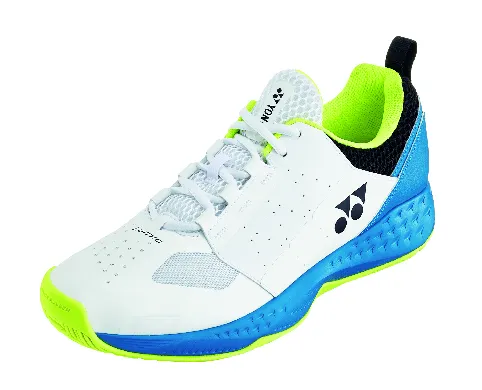 Buty męskie do gry w tenisa - Yonex Power Cushion Lumio 4 White Ocean Blue - Ziba.pl