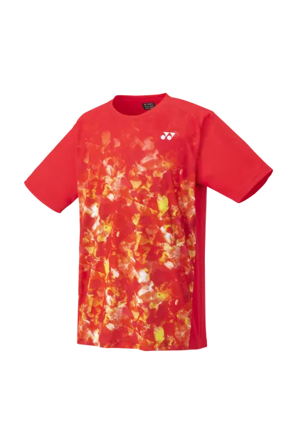 T-shirt do gry w badmintona - Yonex 16634EX Clear Red - Ziba.pl